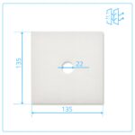 10x Filtry Powietrza Maico do wentylatora ZF 60/100 seria ER 13,5 x 13,5 cm