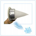 10x Filtry stożkowe 100 mm mm do anemostatu i Zanieczyszczeń