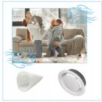 10x Filtry stożkowe 100 mm mm do anemostatu i Zanieczyszczeń