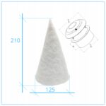 Filtry stożkowe 125 mm do anemostatu Okrągłego