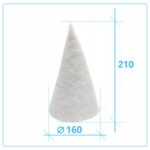 Filtry stożkowe 160 mm mm do anemostatu Okrągłego