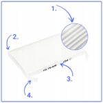 Filtr Powietrza Plisowany G4 F7 Do Rekuperator Zehnder ComfoAir 70