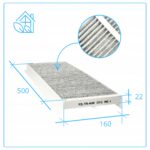 Filtry G4 + M5 Węglowy Do Zehnder Comfoair Q 350 450 600 Aeris Next