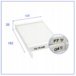 Filtr G4+F7 Rekuperator Zehnder ComfoSpot 50