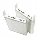 Zestaw Filtrów Powietrza G4+F7 Rekuperator Zehnder ComfoSpot 50 Plisowany