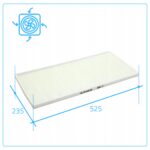 Filtr G4 F7 Mistral Pro 550 EC Max 400 Rekuperator Pro-Vent